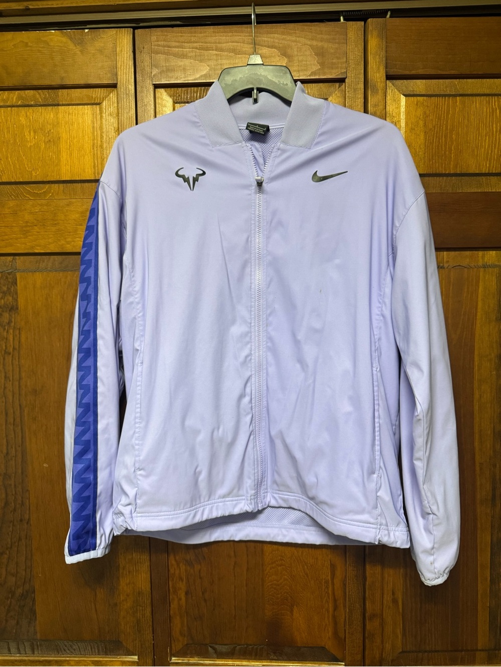 Nike Lavender Bomber Jacket with purple Sleeve Accent